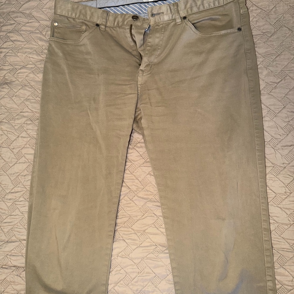 Peter Millar Olive/Tan Chinos